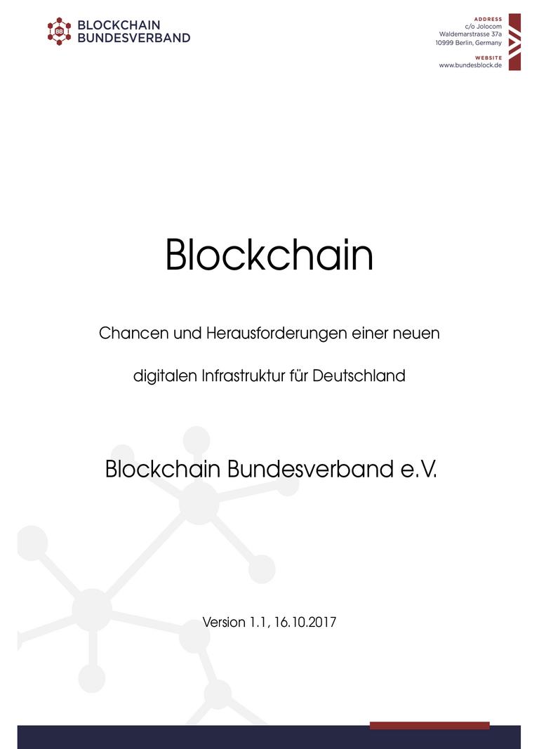 Blockchain: Chancen und Herausforderungen einer neuen digitalen Infrastruktur für Deutschland