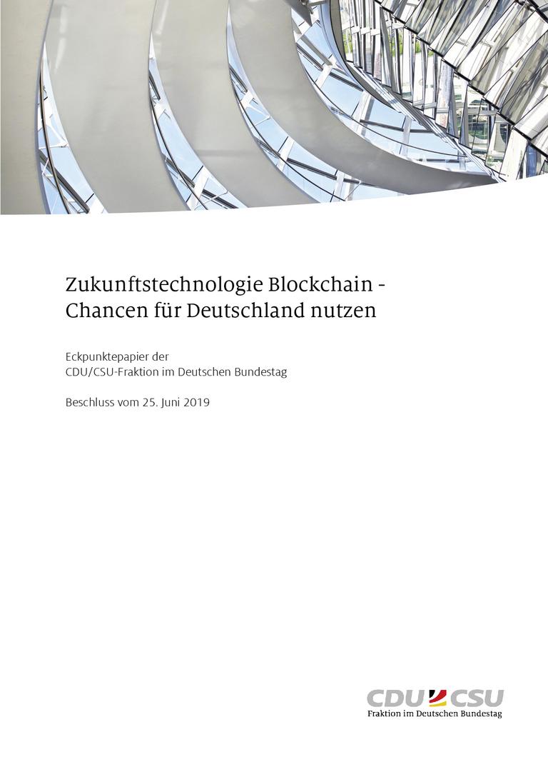 Zukunftstechnologie Blockchain - Chancen für Deutschland nutzen